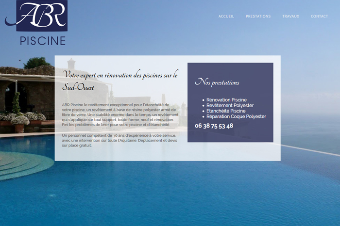ABR Piscine site web