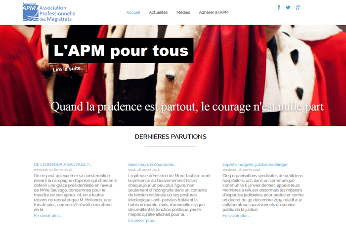 l'APM Site Internet